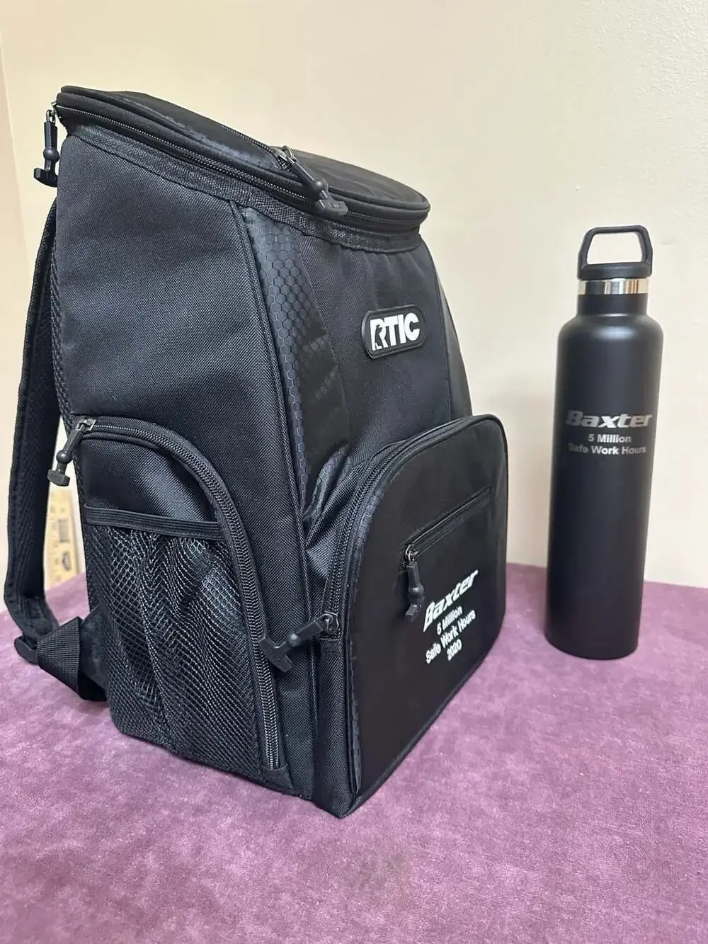 RTIC 15-Can Lightweight Cooler Backpack and Stainless Steel Bottle